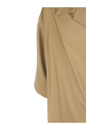 Camicia bowling beige misto lana YES LONDON | XCM7236FANGO